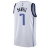 Camiseta Hombre Dallas Mavericks Dwight Powell 7 2022-23 Nike Association Edition Blanco Swingman